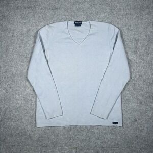 Saint James Pullover Sweater Women's Medium Baby Blue Alpaca Wool Blend Luxury